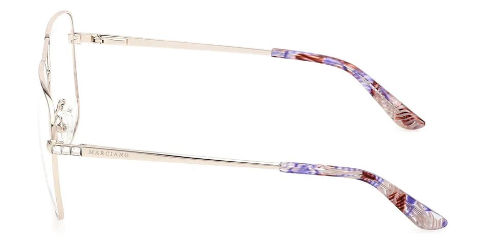 Marciano GM50029 032 Eyeglasses Pale Gold 58mm Women 3