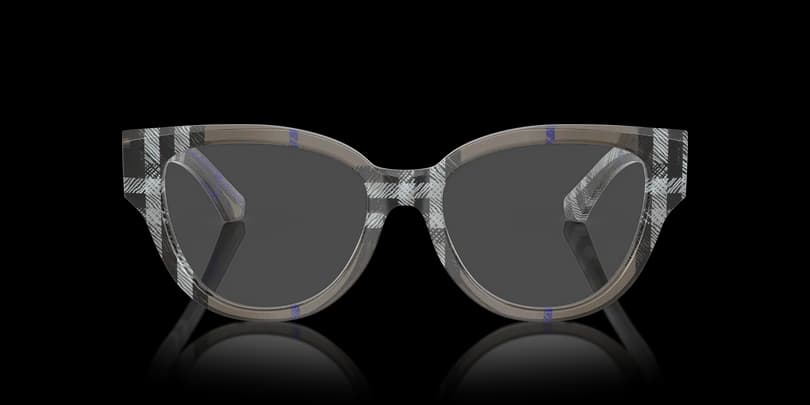 Burberry 0BE2421F 4147 Eyeglasses Checkered Lichen Grey 53mm Women 2