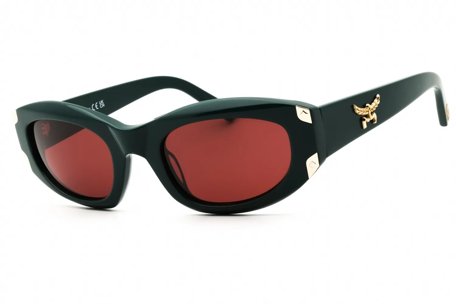 MCM MW0006 96S Sunglasses Shiny Dark Green 53mm Women