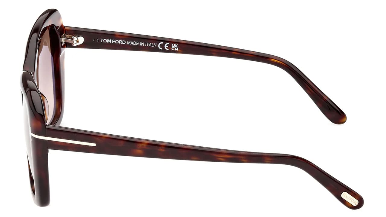 Tom Ford FT1008 52F Sunglasses Dark Havana 55mm Women 3