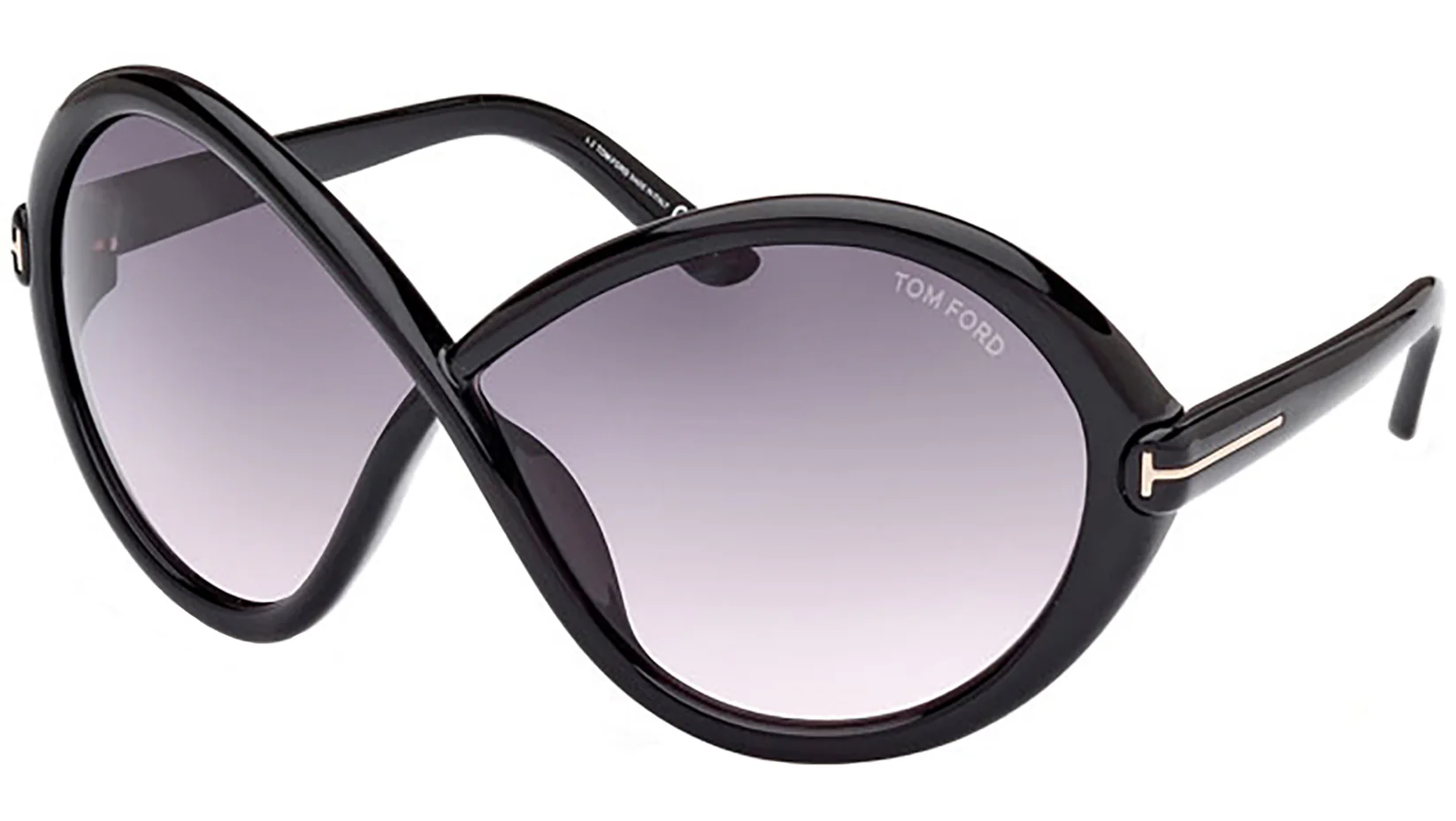 Tom Ford FT1070 01B Sunglasses Shiny Black 68mm Women