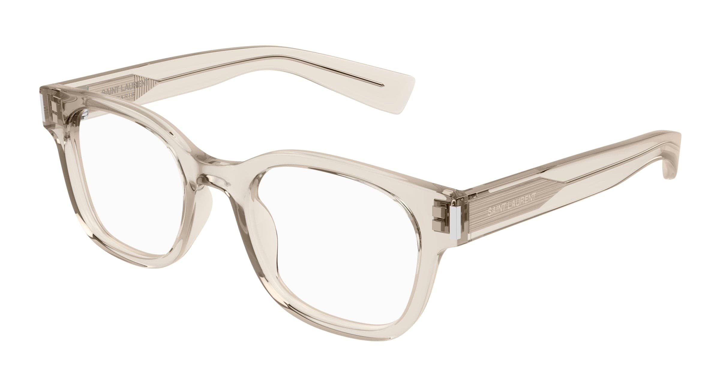 Saint Laurent SL722 004 Eyeglasses Beige 49mm Women