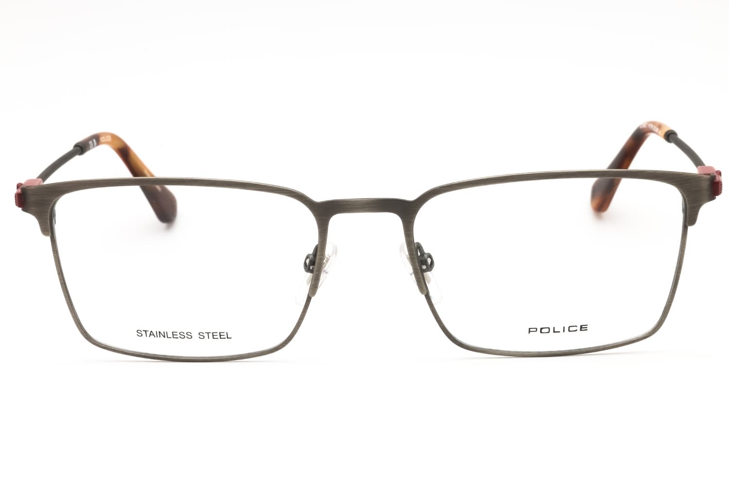 Police VPLF78N 08F8 Eyeglasses Shiny Light Red 55mm Men 2
