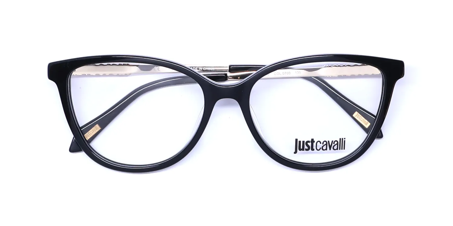 Just Cavalli Vjc008 0700 Eyeglasses Black 54mm 2