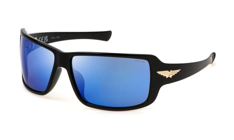 Police SPLN37 0Z42 Sunglasses Shiny Black 65mm Men