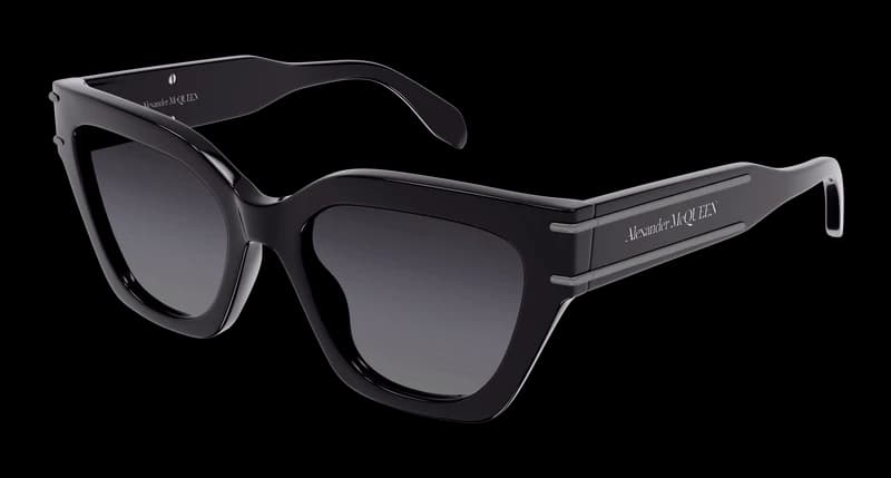 Alexander McQueen AM0398S 001 Sunglasses Black 53mm Women