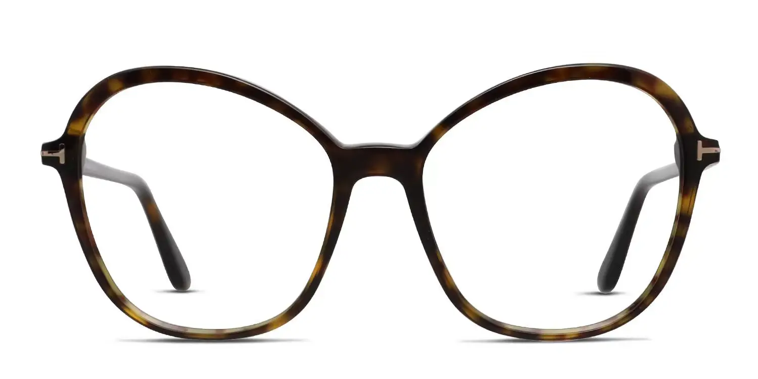Tom Ford FT5577-B 052 Eyeglasses Havana Tortoise 55mm Unisex 2