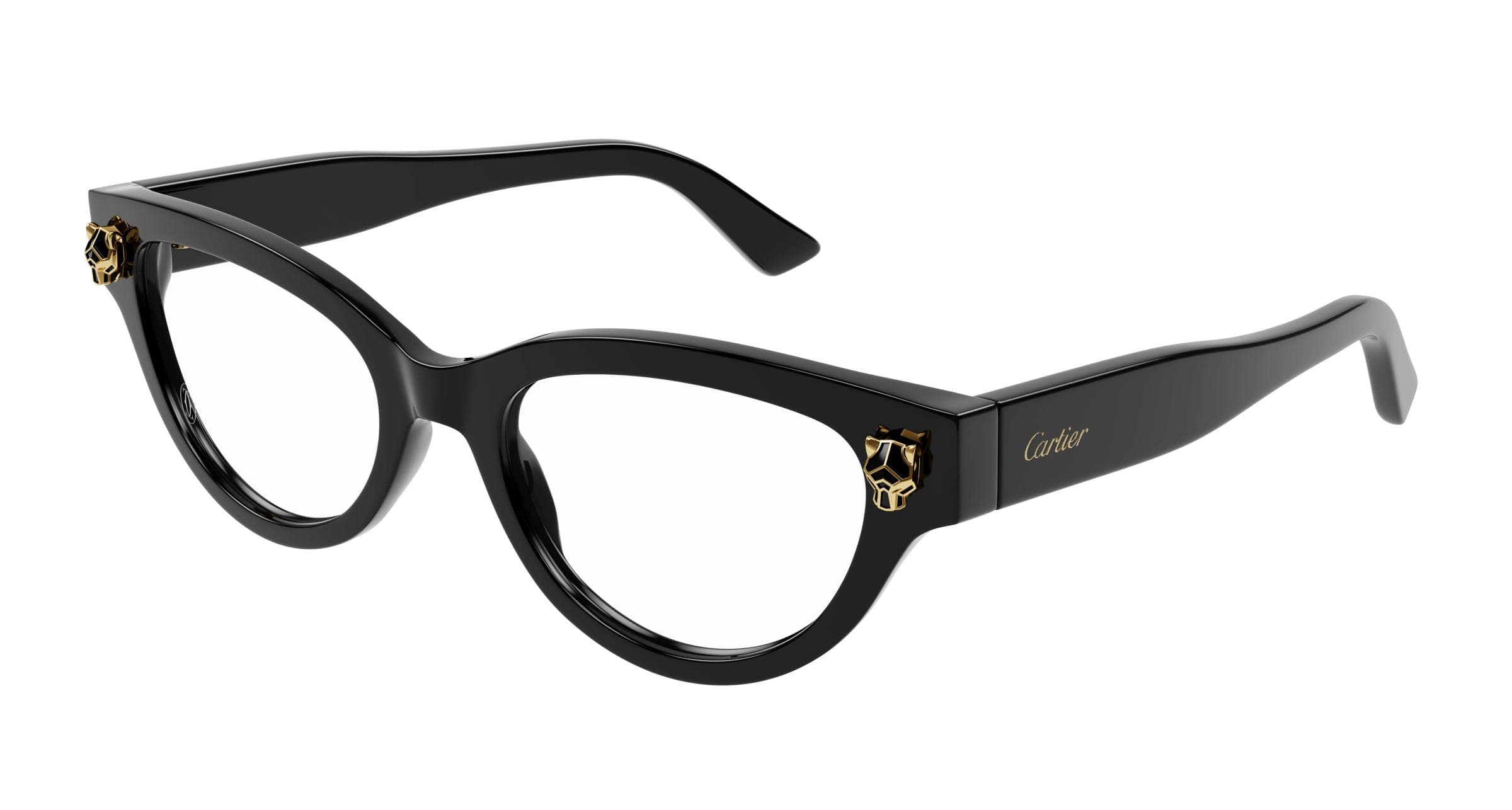 Cartier CT0372O 001 Eyeglasses Black 52mm Women