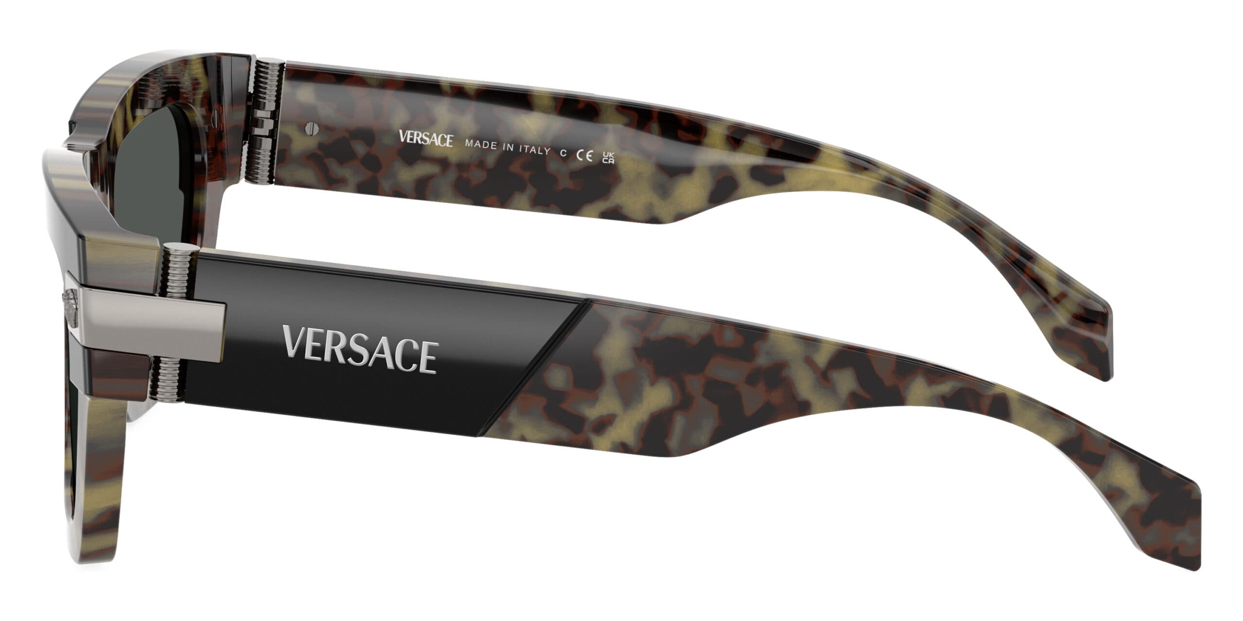 Versace MOD.4464 545687 Sunglasses Black Tortoise 55mm Men 2