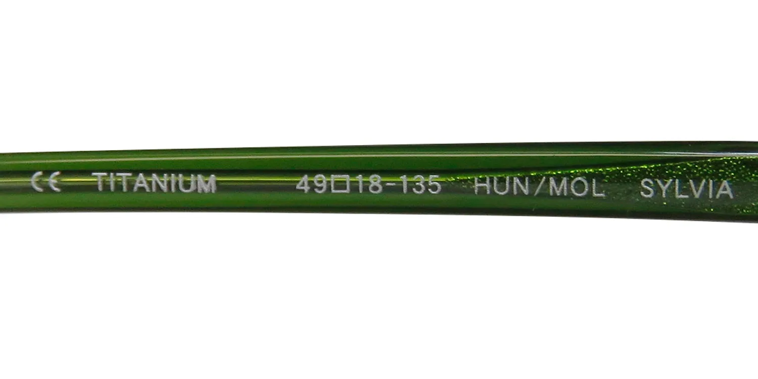 Barton Perreira Sylvia hun/mol Eyeglasses Green 49mm 8
