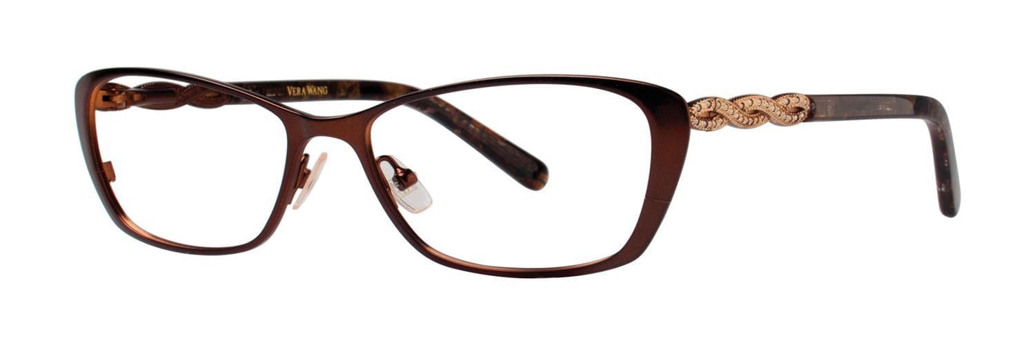 Vera Wang Spica Eyeglasses Brown 50mm Women
