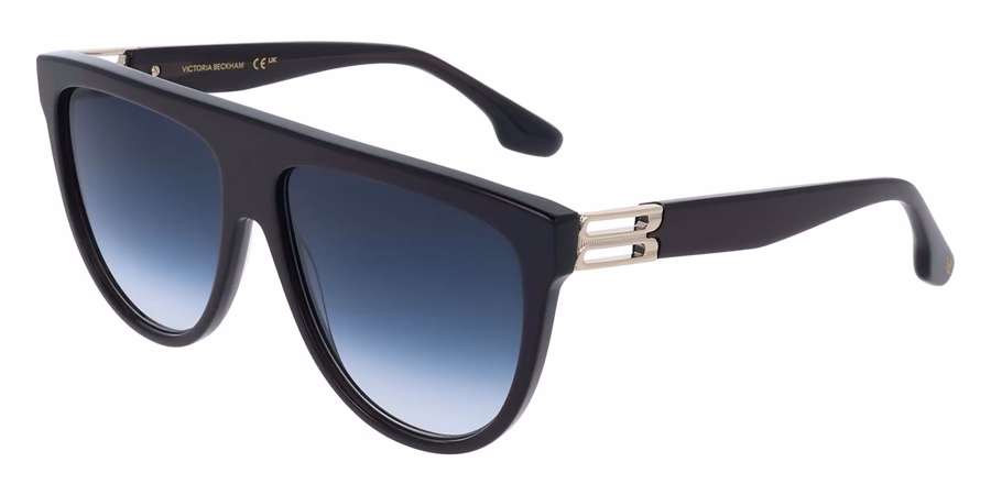Victoria Beckham VB680S 415 Sunglasses Metallic Midnight Blue 58mm Women
