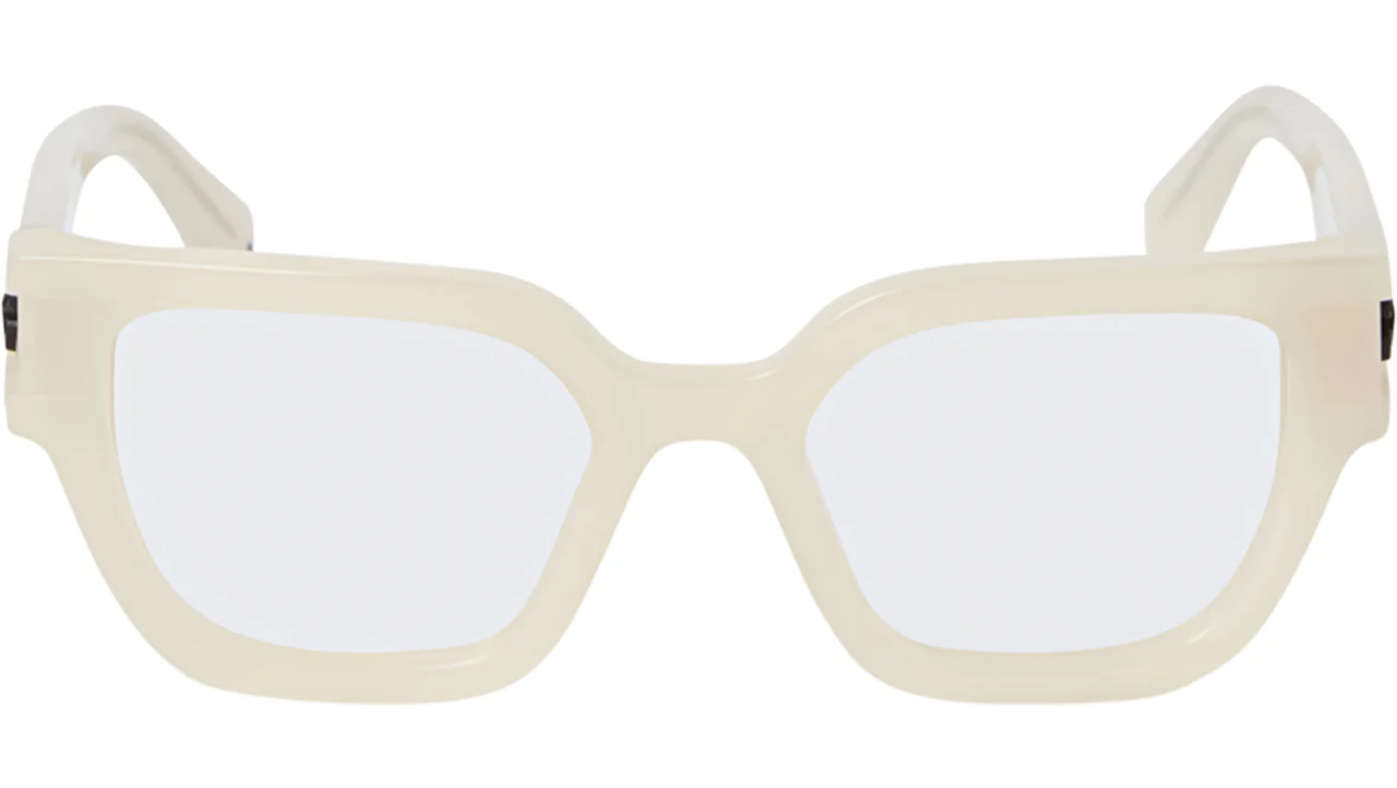 Off White STYLE 85 Eyeglasses Beige 51mm Women 2