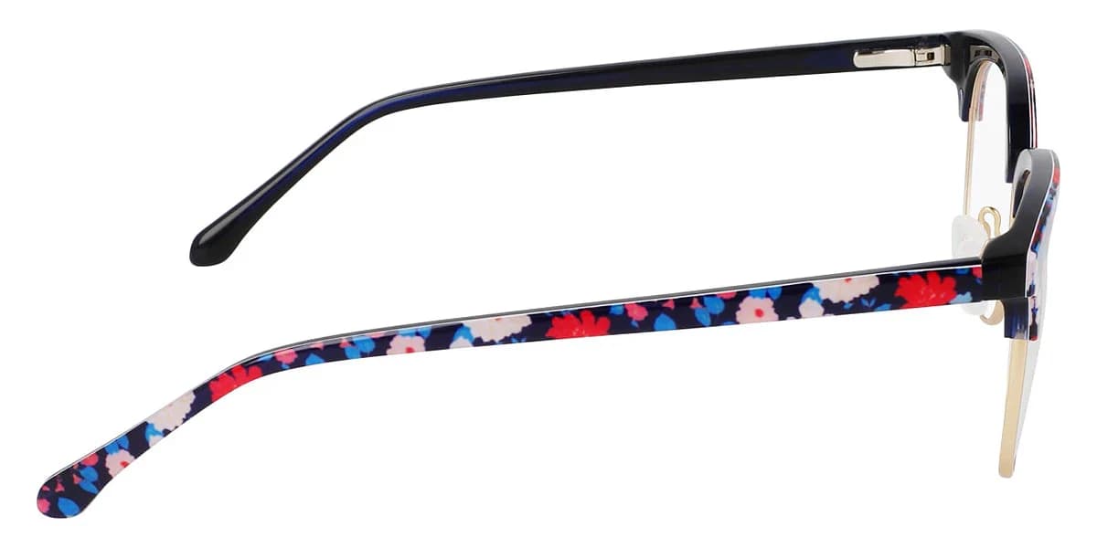 Draper James DJ5055 415 Eyeglasses Navy Floral 51mm Women 5