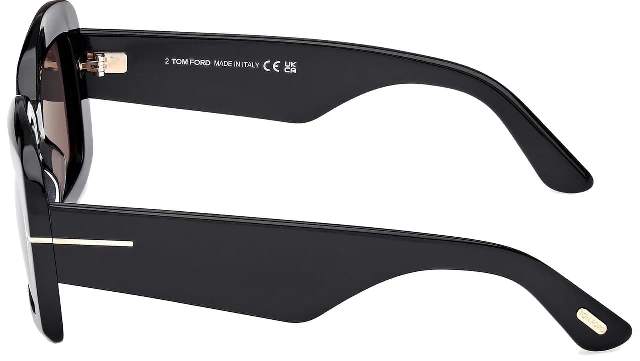 Tom Ford FT1218 01A Sunglasses Shiny Black 53mm Women 4