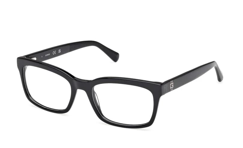 Guess GU50252 001 Eyeglasses Shiny Black 55mm Men