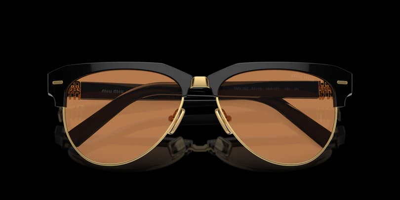 Miu Miu MU 09ZS 1AB2Z1 Sunglasses Black 57mm Unisex 5