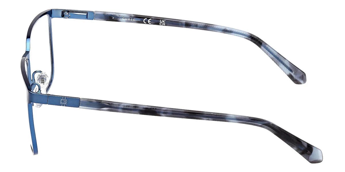 Guess GU50243 091 Eyeglasses Matte Blue 58mm Men 3
