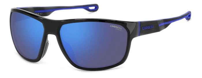Carrera 4018/S 0D51 Sunglasses Black Blue 63mm Men