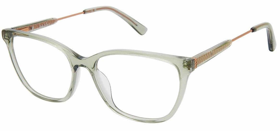 Nicole Miller CORFU C01 Eyeglasses Green Trans 55mm Women