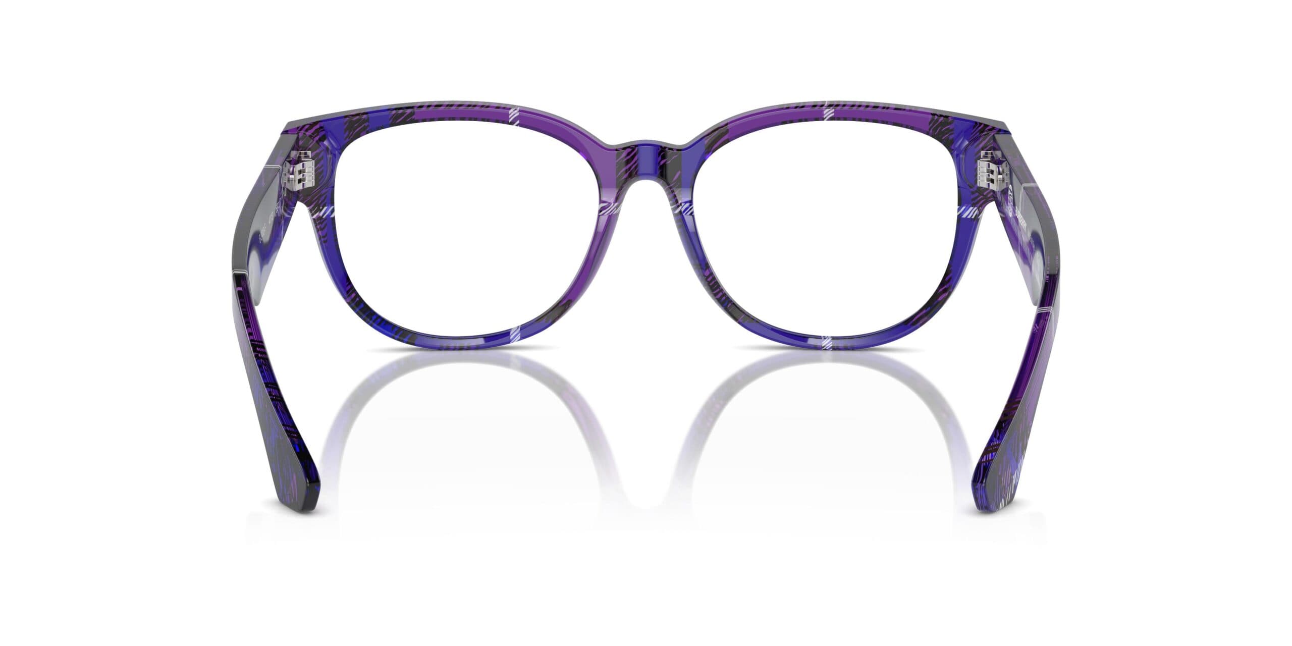 Burberry 0BE2410F 4113 Eyeglasses Transparent Checkered Blue 53mm Women 3
