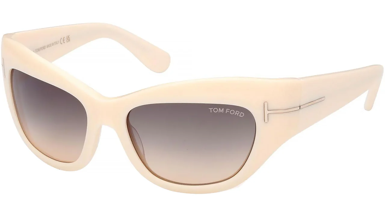 Tom Ford FT1065 25B Sunglasses Ivory 55mm Women