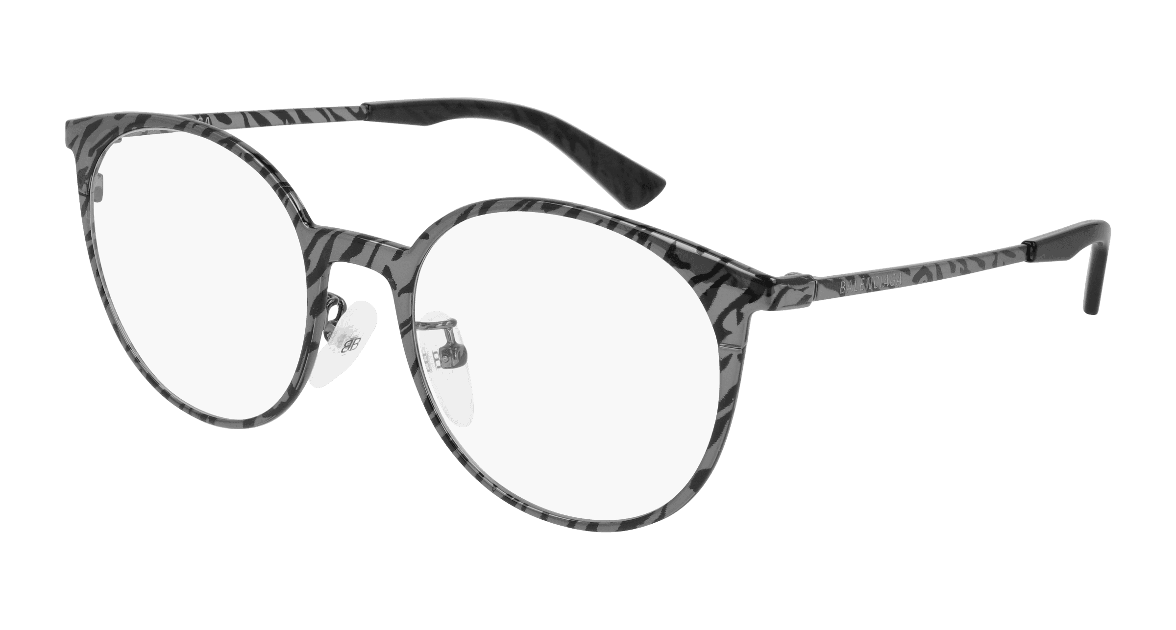 Balenciaga BB0084O 003 Eyeglasses Grey 52mm Women