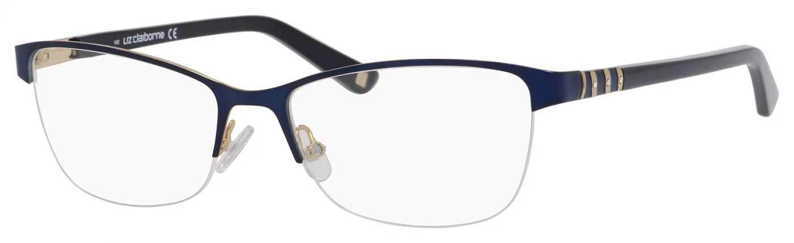 Liz Claiborne L 615 0DA4 Eyeglasses Navy 51mm Women