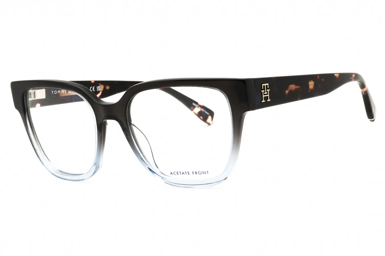 Tommy Hilfiger TH 2102 0MX Sunglasses Blue Shaded Grey 52mm Women