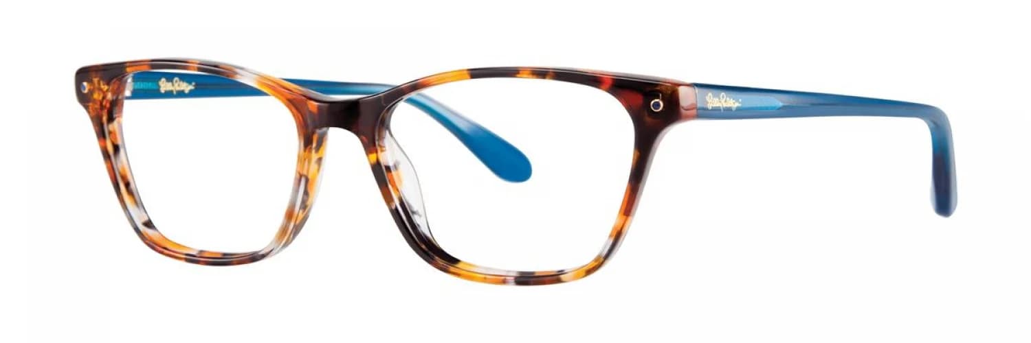 Lilly Pulitzer Whiting Eyeglasses Tiger Tortoise 49mm Women