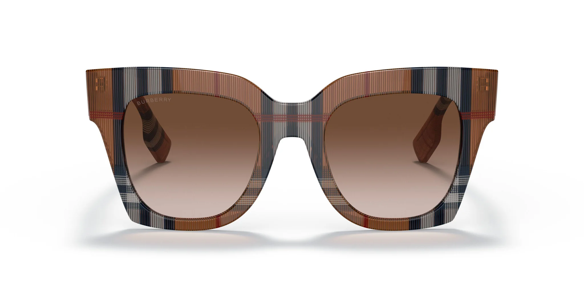 Burberry 0BE4364 396713 Sunglasses Check Brown 49mm Women 2