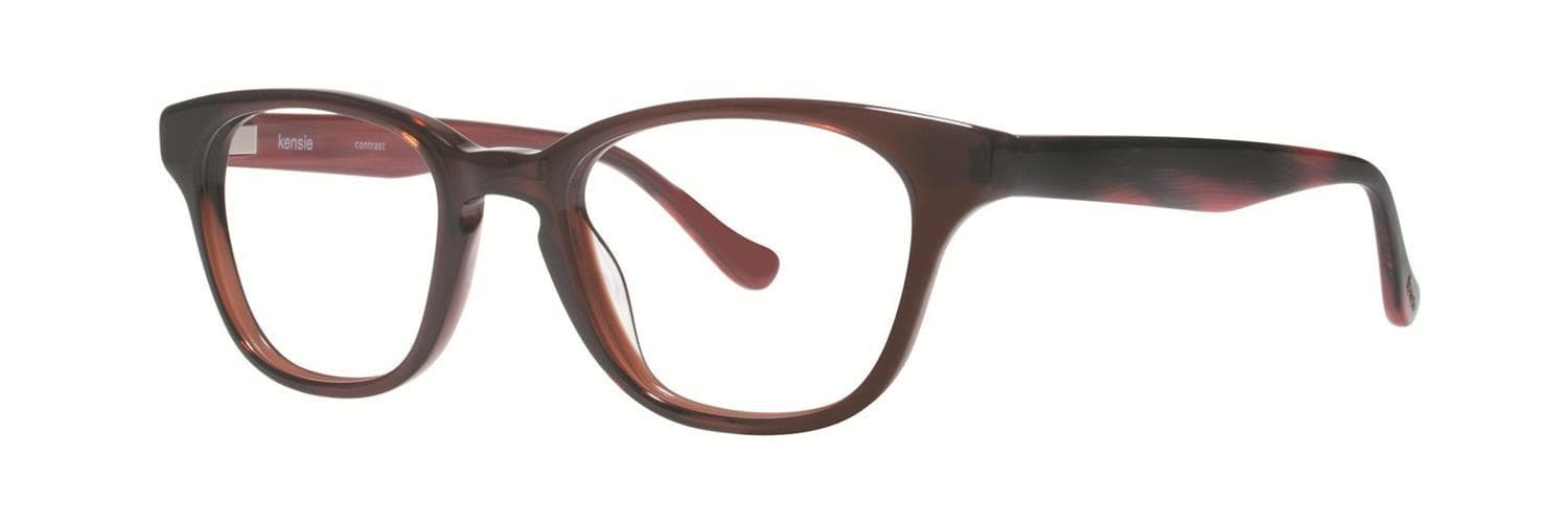 Kensie Contrast Eyeglasses Brown 46mm Women