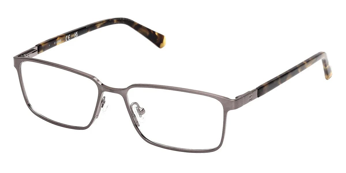 Guess GU50244 009 Eyeglasses Matte Gunmetal 57mm Men