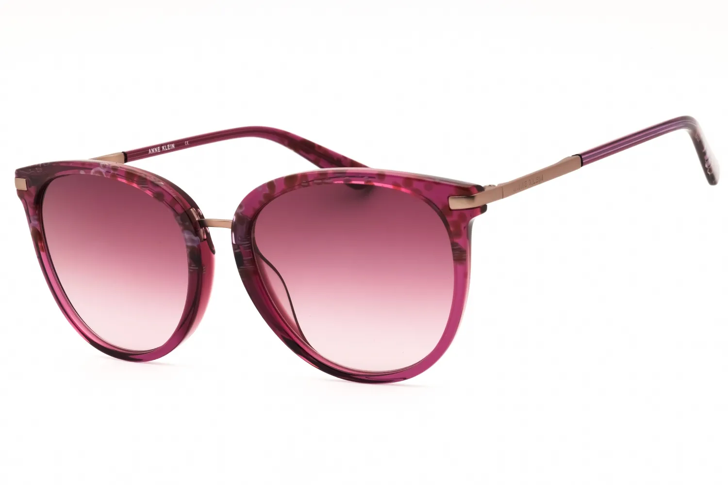 Anne Klein AK7073 650 Sunglasses Merlot Animal 55mm Women