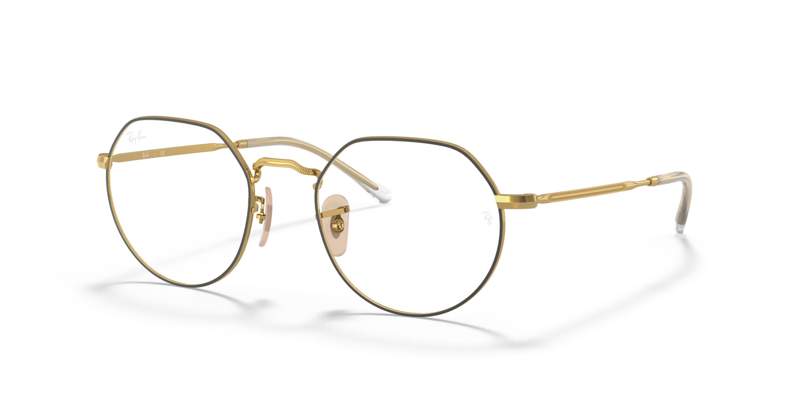 Ray-Ban RB6465 JACK 2890 Eyeglasses Matte Black Gold 51mm Unisex
