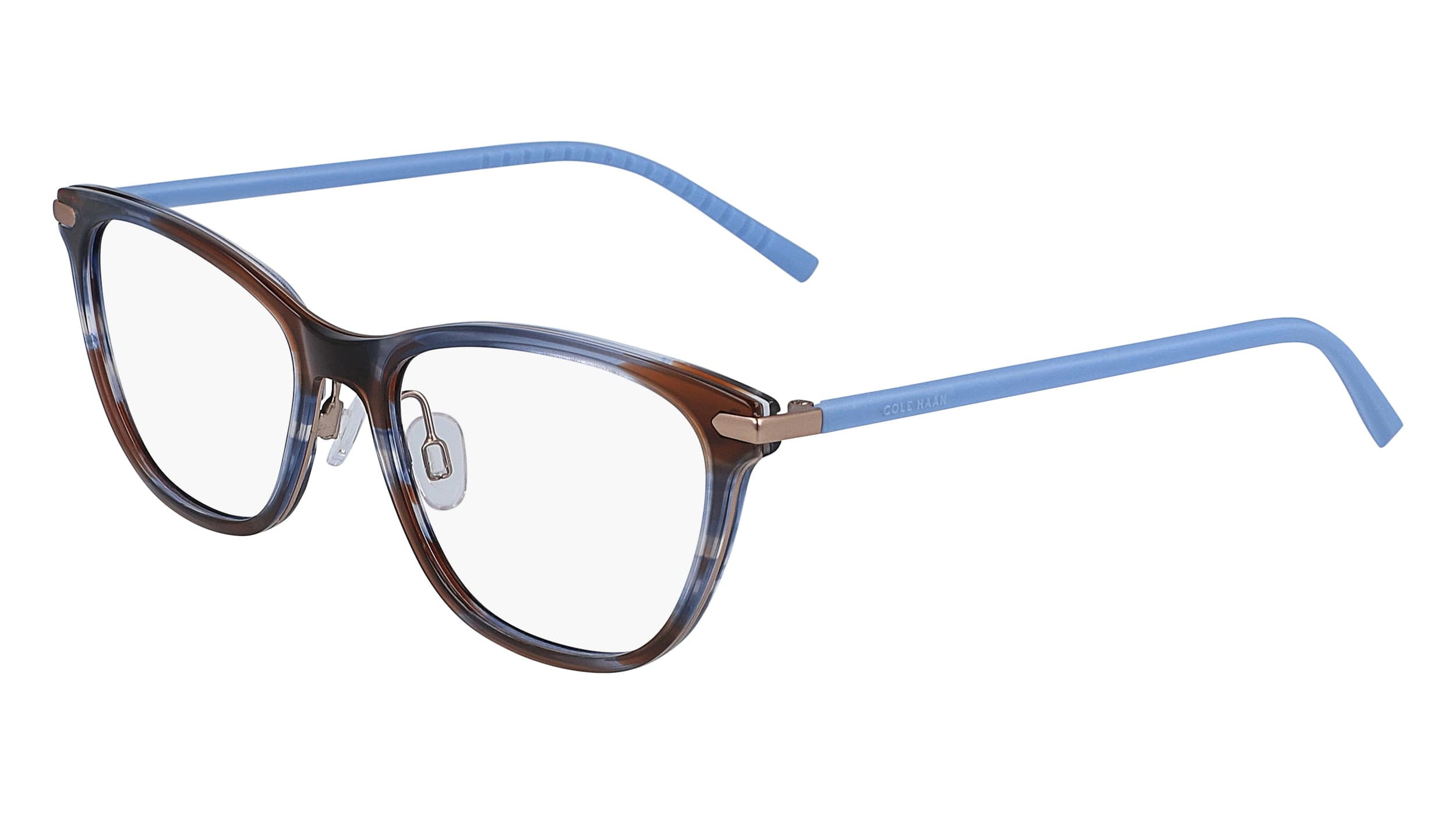 Cole Haan CH5036 200 Eyeglasses Brown Horn 52mm Women