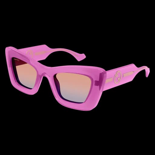 Gucci GG1552S 003 Sunglasses Transparent Pink 49mm Women