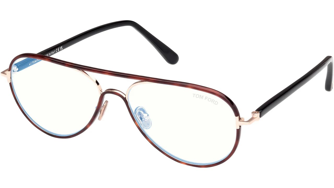 Tom Ford FT5897B 53 Eyeglasses Blonde Havana 57mm Women