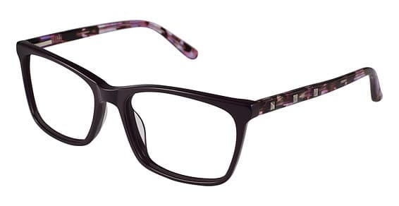 Nicole Miller NMANTWERP C03 Eyeglasses Purple Tortoise 56mm Women