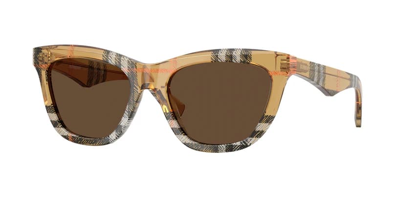 Burberry 0BE4435 414673 Sunglasses Check Sand 53mm Women