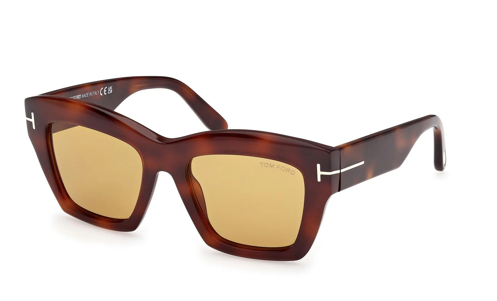 Tom Ford FT1191 53E Sunglasses Blonde Havana 52mm Women