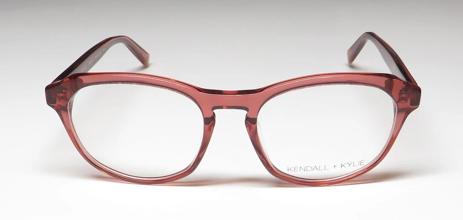 Kendall + Kylie Kko173 Adeline 601 Eyeglasses Rose Crystal 52mm 3