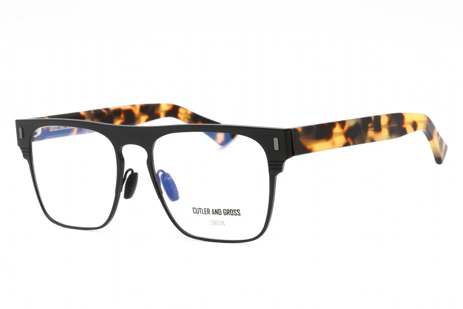 Cutler and Gross CGOP136656 003 Eyeglasses Matte Black Titanium 56mm Men