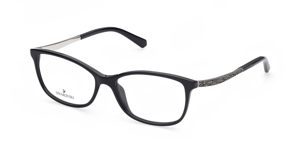 Swarovski SK5412 001 SK5412 Eyeglasses Black 54mm Women