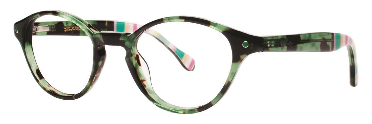 Lilly Pulitzer Allaire Eyeglasses Green Tortoise 45mm Women