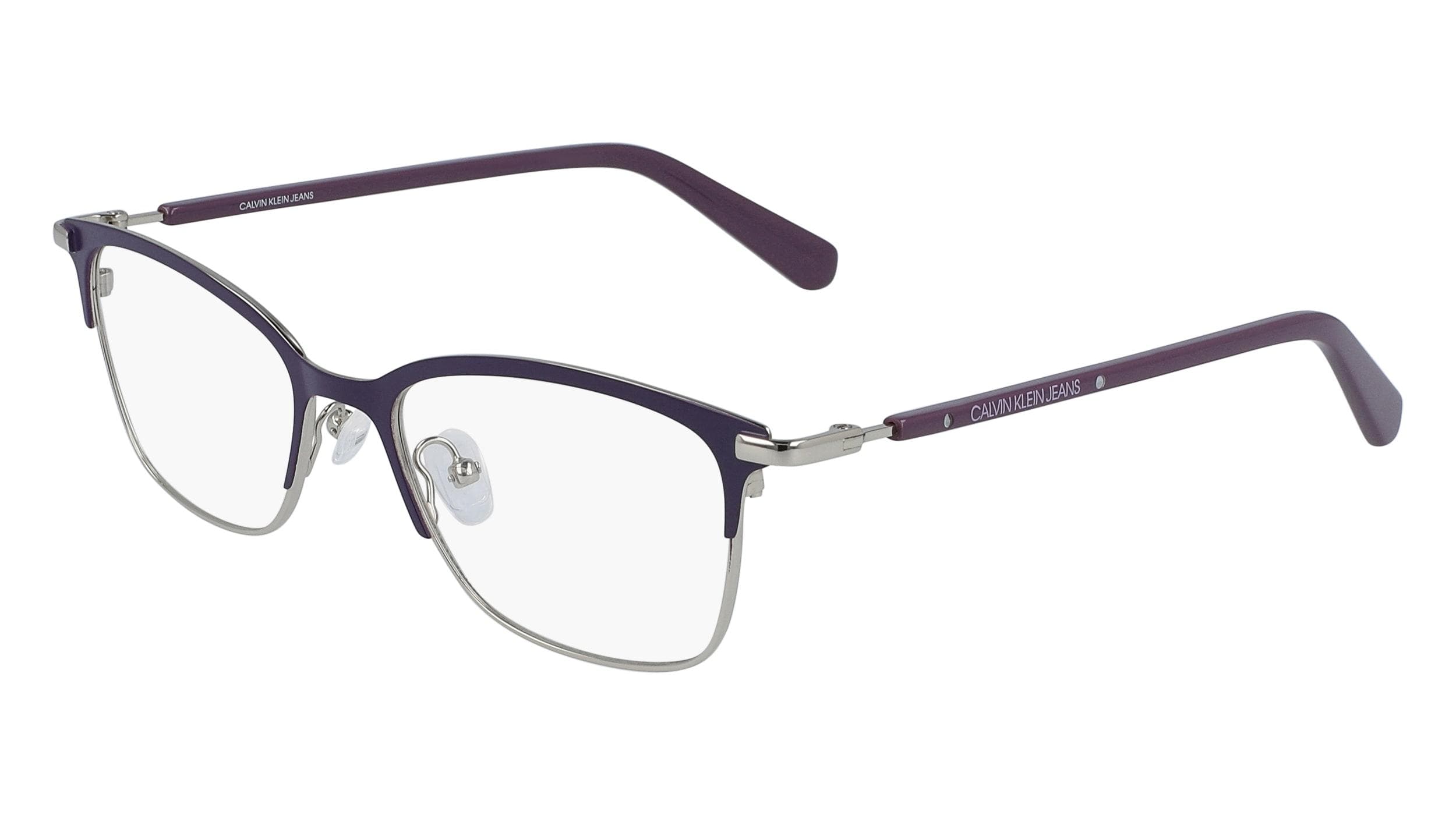 Calvin Klein Jeans CKJ19312 502 Eyeglasses Satin Purple 50mm Women