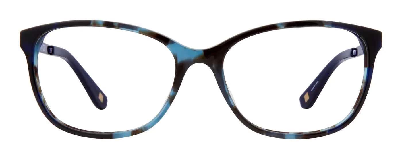 Liz Claiborne L 647 0IPR Eyeglasses Havana Blue 51mm Women 2