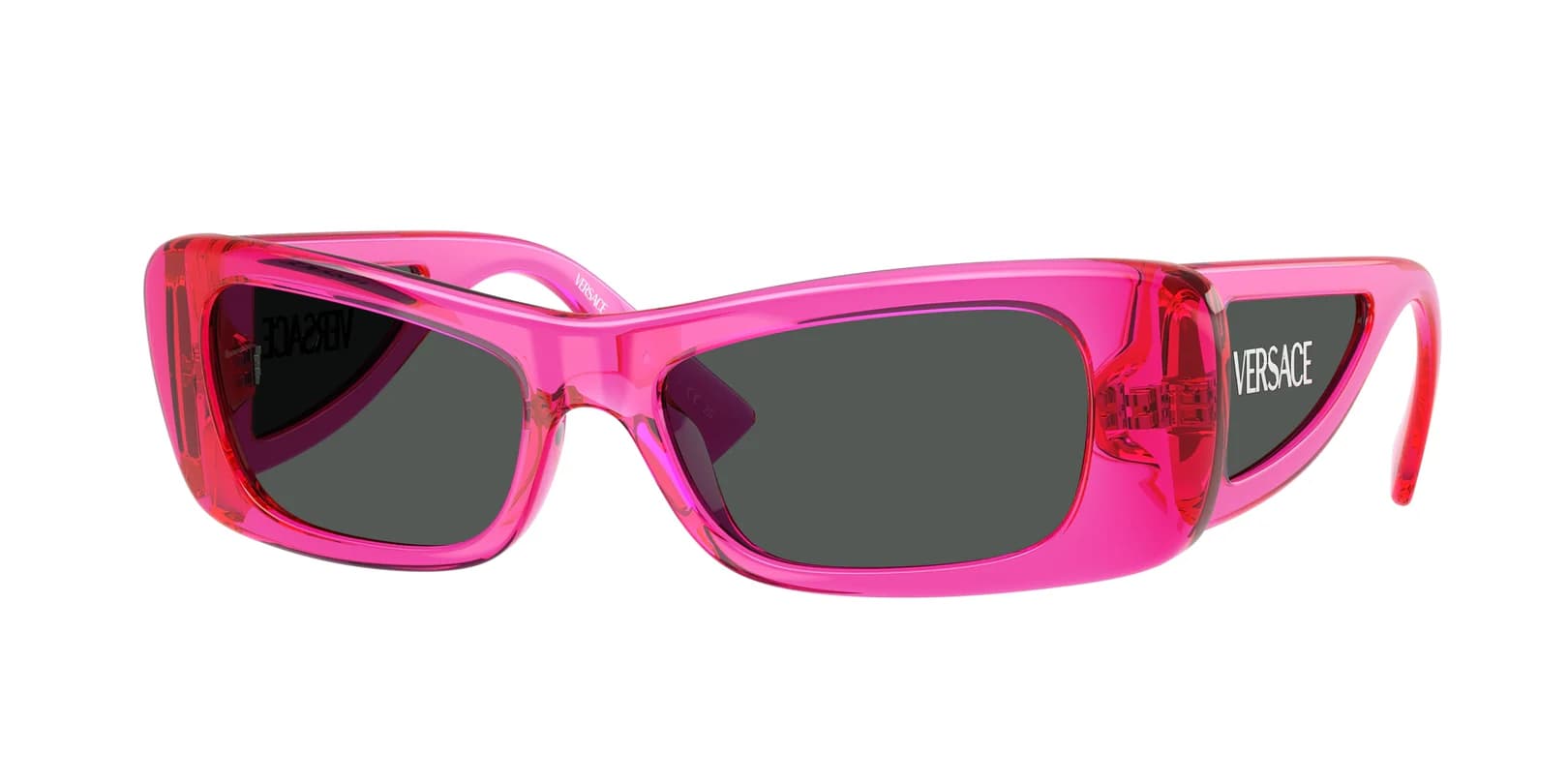 Versace 0VE4481 543487 Sunglasses Fuchsia Fluo Transparent 54mm Women