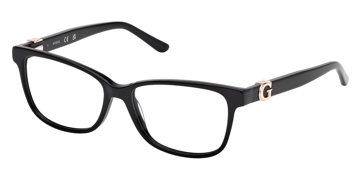 Guess GU50227 001 Eyeglasses Shiny Black 50mm Women