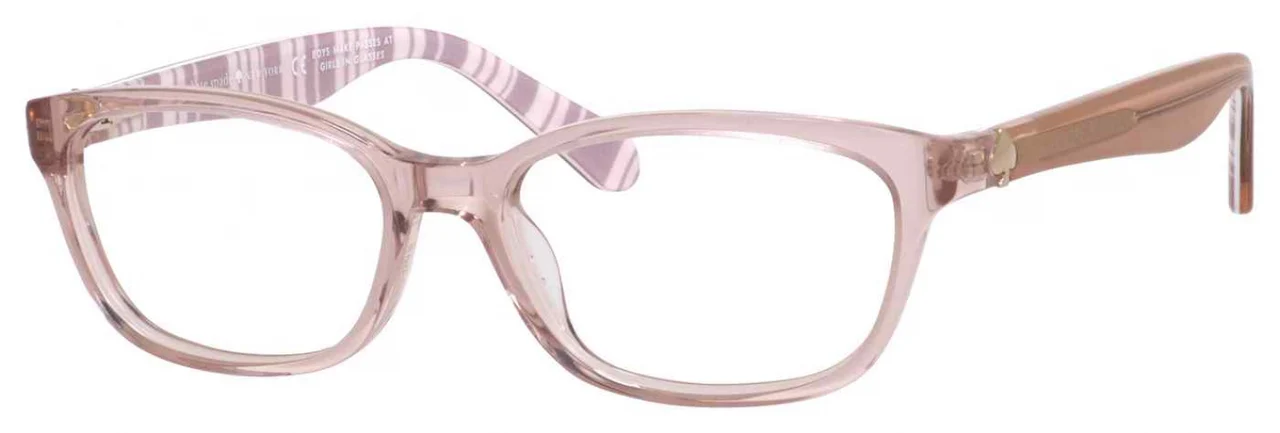 Kate Spade Brylie 0QGX Eyeglasses Beige Striped White 50mm Women